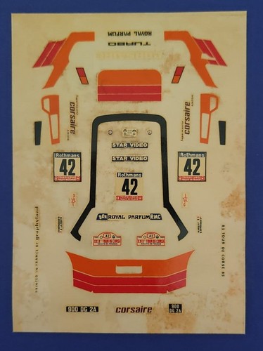 Decal renault turbo 42 - r5,