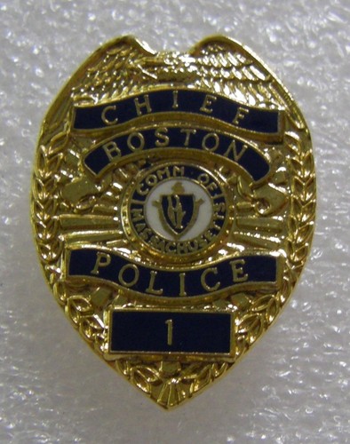 Pin police chief boston 1 - police,