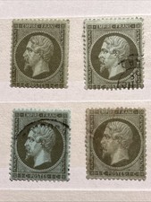 Timbres France, Napoléon Empire no19, nuances, neufs et obl., cote totale 200€