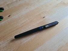 Rare Stylo Plume Waterman JIF Jiffie noir/acier/bleu black/steel/blue FP