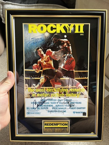 Cadre rocky avec signature - ,