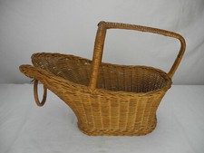 ancien porte bouteille osier