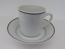 Tasse à café EXPRESSO avec sa soucoupe porcelaine de Limoges , forme litron MOKA