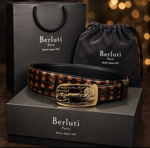 Berluti leather belt 125cm - berluti, 125cm-49