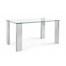 Table Rectangulaire Plan Verre Studio Déjeuner Moderne Design