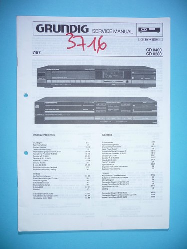Manuel service pour grundig - de,