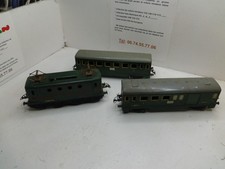 ECHELLE O 0 HORNBY LOT LOCOMOTIVE BB 8051 + WAGONS VOYAGEURS MARCHANDISES