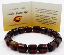 Bracelet en ambre naturel de la Baltique bijoux en ambre véritable bracelet...