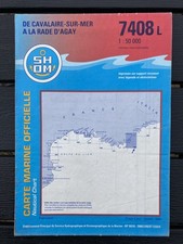 carte marine SHOM 7408 L CAVALAIRE SUR MER À LA RADE D'AGAY SAINT RAPHAËL SAINT
