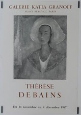 Debains Thérèse Galerie Katia Granoff 1967 Affiche Originale Exposition