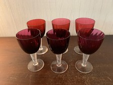 6 verres à vin modèle grand lieu en cristal de Saint Louis (prix du lot)modèle2