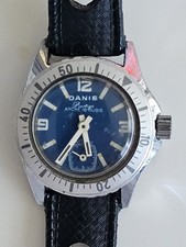 Montre Mecanique Plongé Danis Prestige Ancre 16 Rubis Très Bonne État 