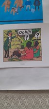 TINTIN EX LIBRIS 3 TIRE A PART AFFICHETTE  HERGE MOULINSART PICAROS