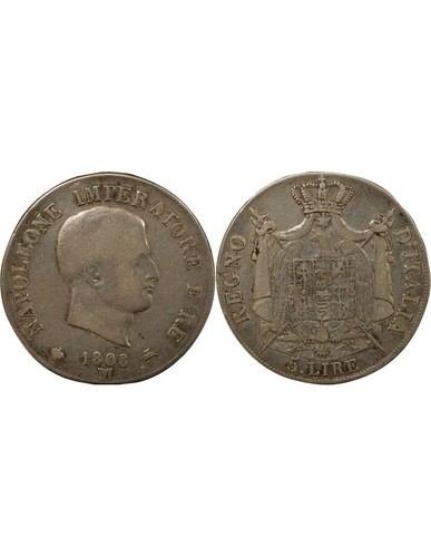 Italie napoléon ier 5 lire - ier,