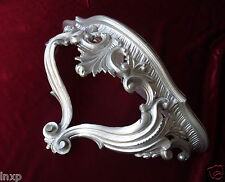 Console Murale Argent Baroque Repro 38x20x15,5 Cm Étagère Murale Neuve 811