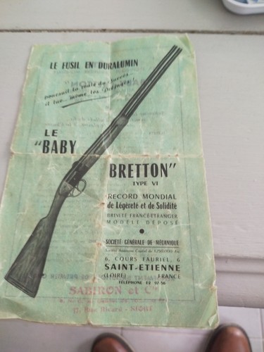 Prospectus fusil baby bretton - prospectus,