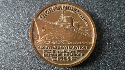 Médaille bronze paquebot - bronze,