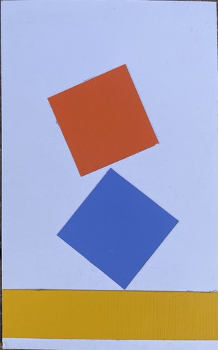 Albert chubac peinture collage - chubac,