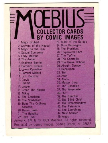 Moebius fantasy artist singles - moebius,