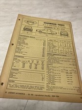 Fiche technique automobile VW K70 K70L K70LS édition 1974 Volkswagen