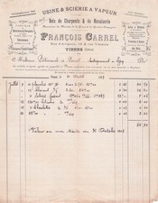 38 VIENNE scierie CARREL 1908