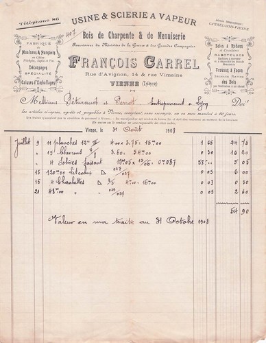 Vienne scierie carrel 1908 - scierie,