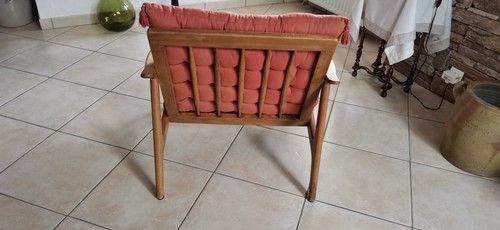 Fauteuil bois vintage