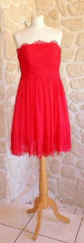 Robe cocktail rouge - , taille