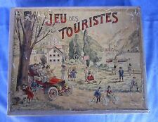 S374 SAUSSINE JEU DES TOURISTES CARTONNAGE ETAT MOYEN