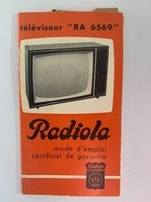 ANCIENNE NOTICE D'EMPLOI