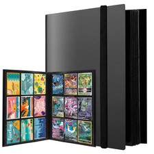 Album - Classeur 360 Cartes Pokémon ,Lorcana , Page feutré NOIR