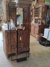 Ancien Porte manteau Vestiaire en fer forgé 65 x 16cm par 180cm de haut