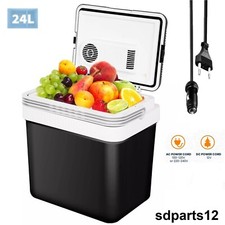 Glacière Électrique Portable Voiture Camping 24L 12V 220V Refroidit + Réchauffe