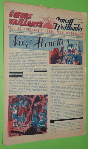 Coeurs vaillants 1944 - coeurs,