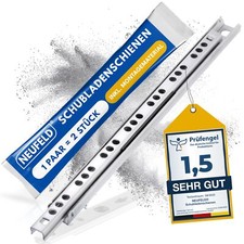 ® Rails de Tiroir 246 mm - Rainure 17 mm Avec Matériel de Montage - Extension...