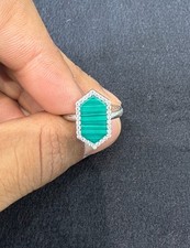 Bague Hexagonale Halo En