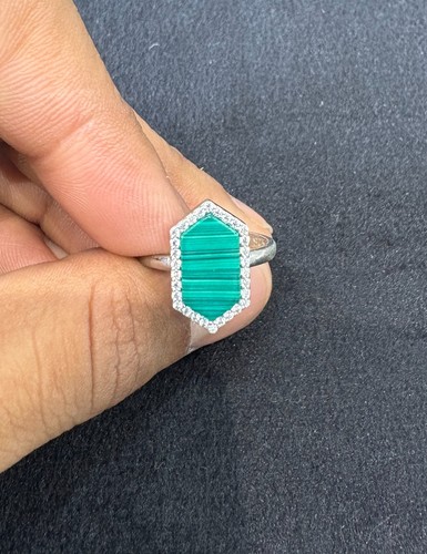 Bague hexagonale halo - bague,