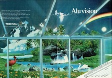 publicité Advertising 0121 1983 Technal  baie vitrée véranda aluminium vison  2p