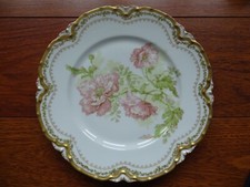 VINTAGE HAVILAND LIMOGES CHINA DINNER PLATE  GOLD CIRCA 1900s'  pattern 23015