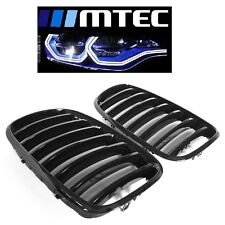 2 GRILLE HARICOT DE CALANDRE NOIR BRILLANT GLOSSY BLACK BMW X5 E70 ET X6 E71
