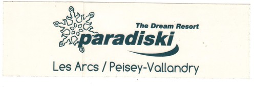 Autocollant paradiski les - autocollant,