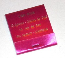 Pochette Allumettes : Crêperie Salon de Thé L´EPI d´OR à CANCALE Version fuchsia