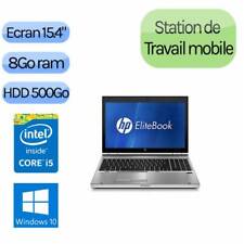 HP EliteBook 8560p - Windows 10 - i5 8GB 500GB - 15.6 - Webcam - Station de Trav