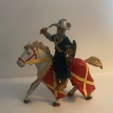 FIGURINE ANCIENNE PVC SCHLEICH PAPO BULLY ETC. CHEVALIER MOYEN AGE 