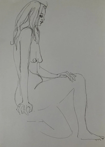 Très beau dessin féminin - beau, nu
