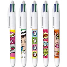 LOT 5  STYLOS BIC 4 COULEURS