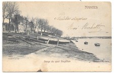 44 – CPA NANTES - Berge du quai Magellan - Dos non divisé - Héliotypie Dugas