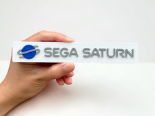 Plaque Logo Sega Saturn - 3D
