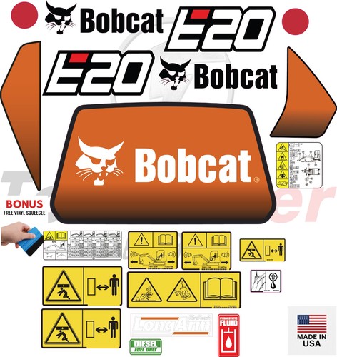 Fits bobcat e20 decal - fits, kit