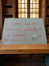 Lettre d’amour ancienne à sa mère 1943 manuscrite vintage correspondance rétro